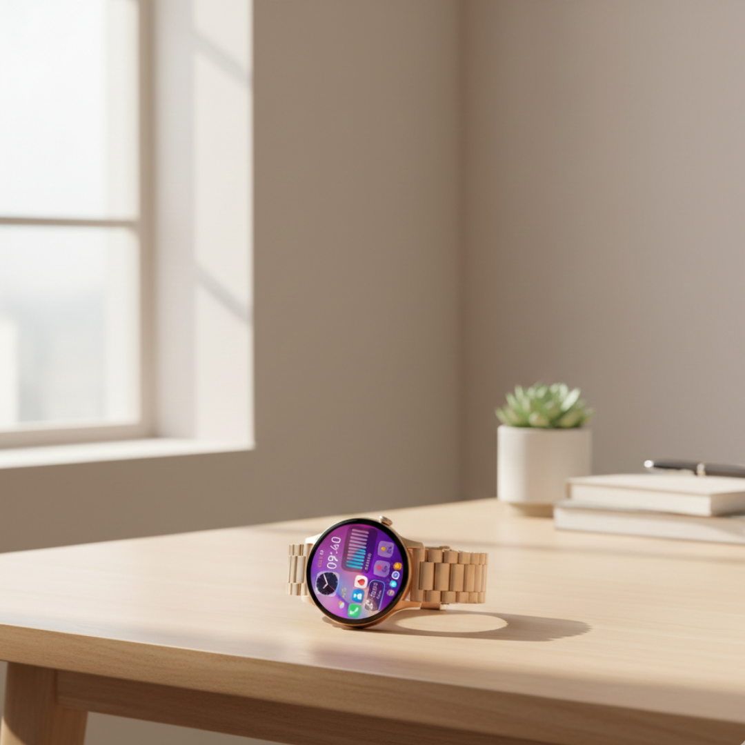 Women’s AMOLED Smartwatch – Stylish Waterproof Smart Watch with Bluetooth Calling
