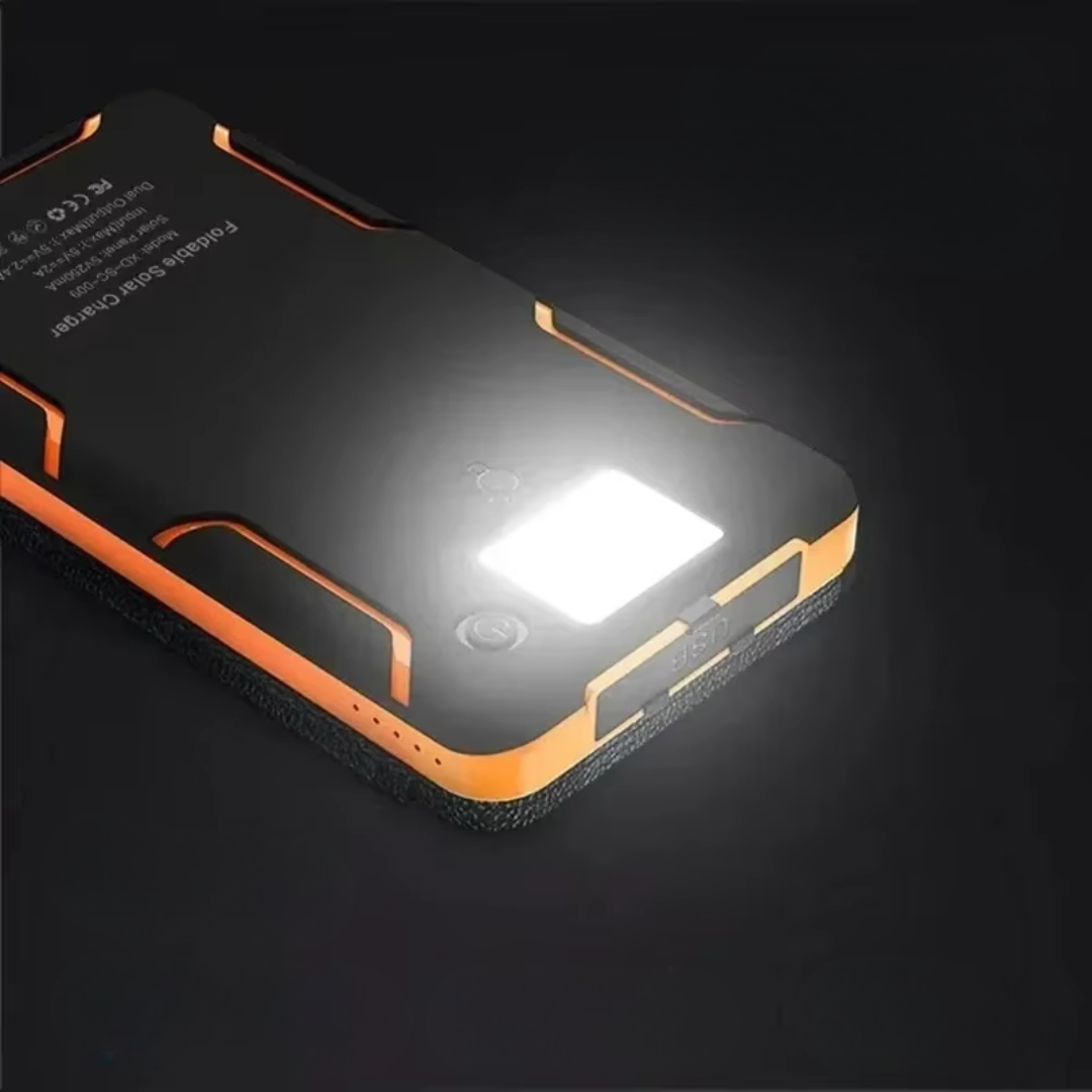 Solar Power Bank with Flashlight
