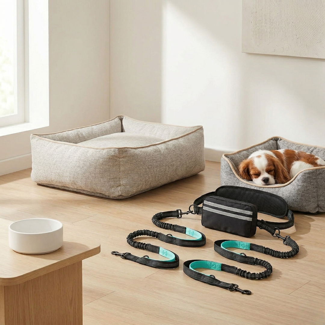 Hands-Free Dog Leash with Pouch