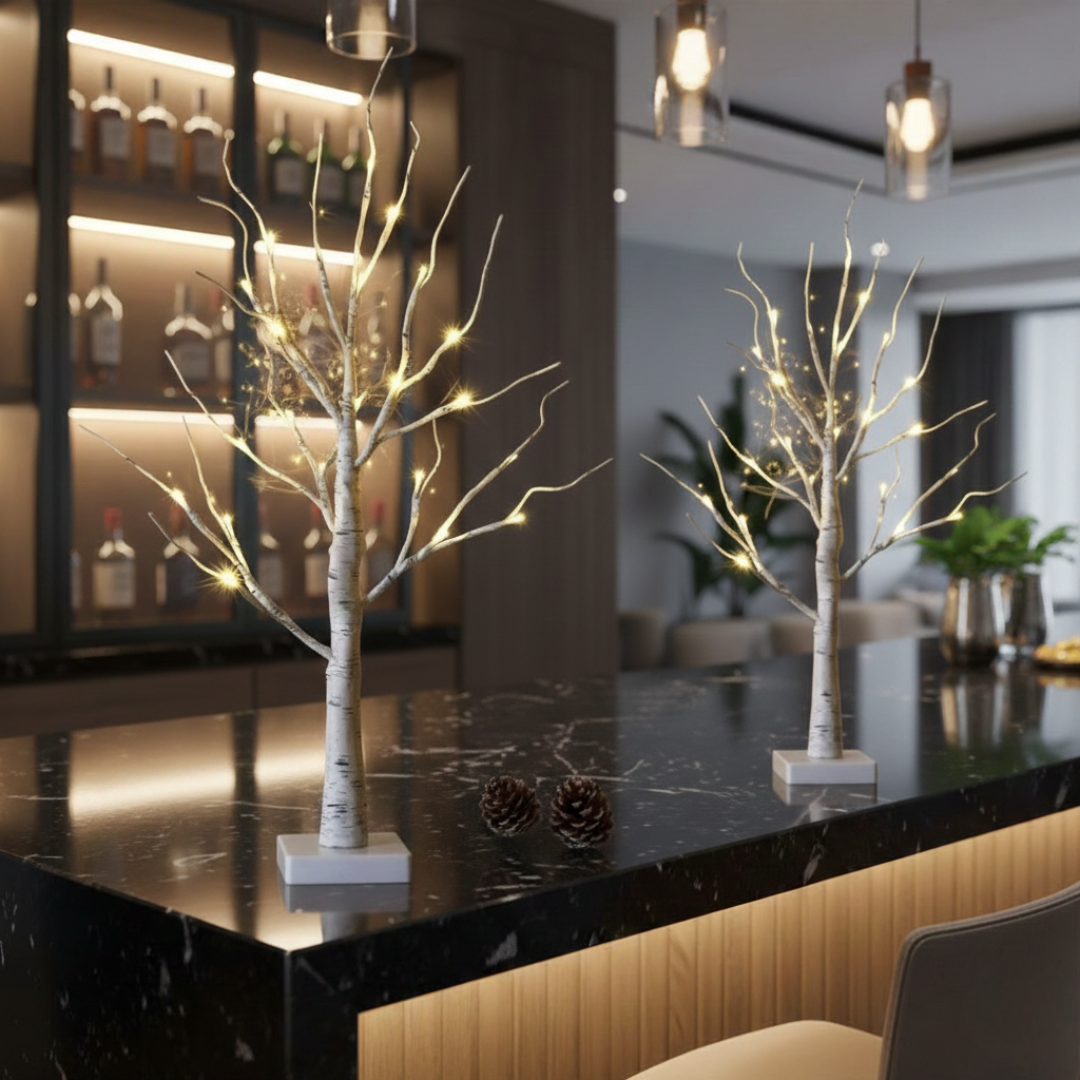 LED Birch Tree Light Decor