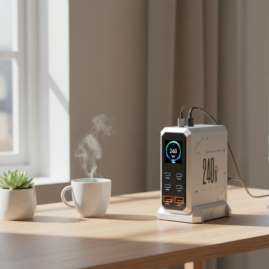 GaN Charger with Ambient Light