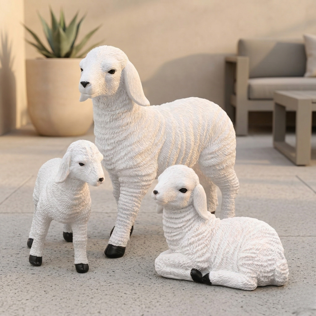 Mini Lamb Garden Figurine