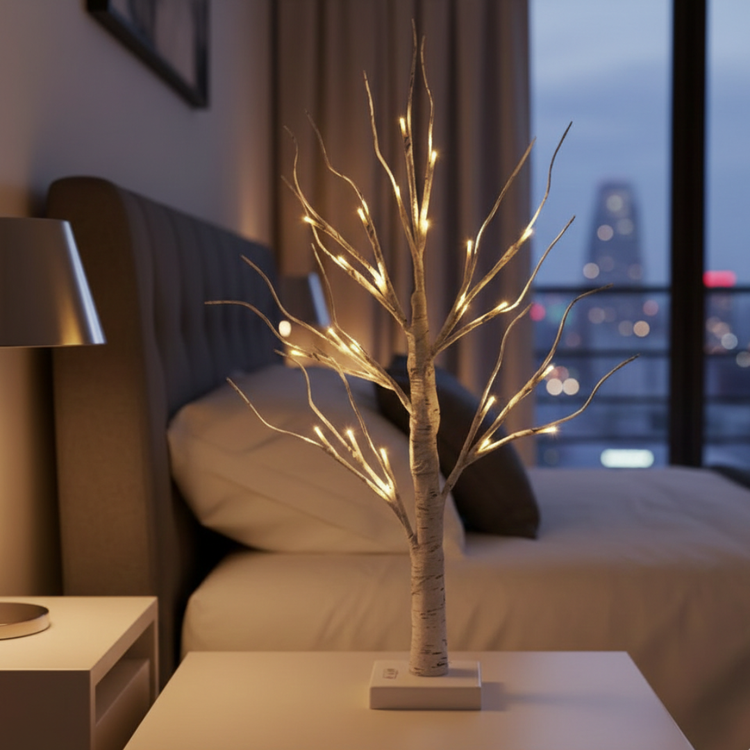 LED Birch Tree Light Decor
