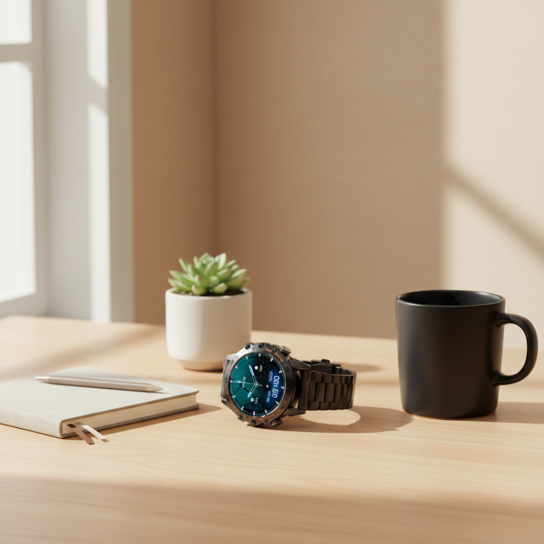Waterproof Smartwatch with Bluetooth Calling – Durable Everyday Smart Watch