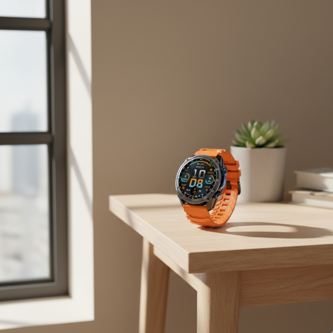 Outdoor GPS Smartwatch with Offline Maps – Waterproof Activity Watch