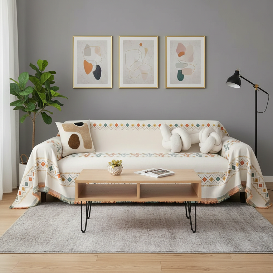 Boho Tassel Sofa Cover