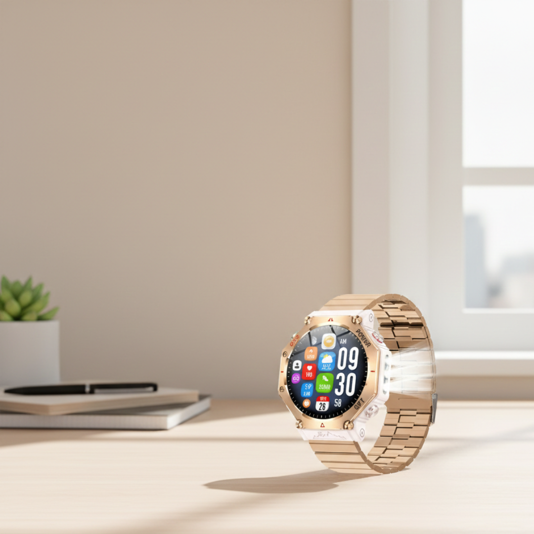 AMOLED GPS Smartwatch – Waterproof Outdoor Watch with Compass & Altimeter