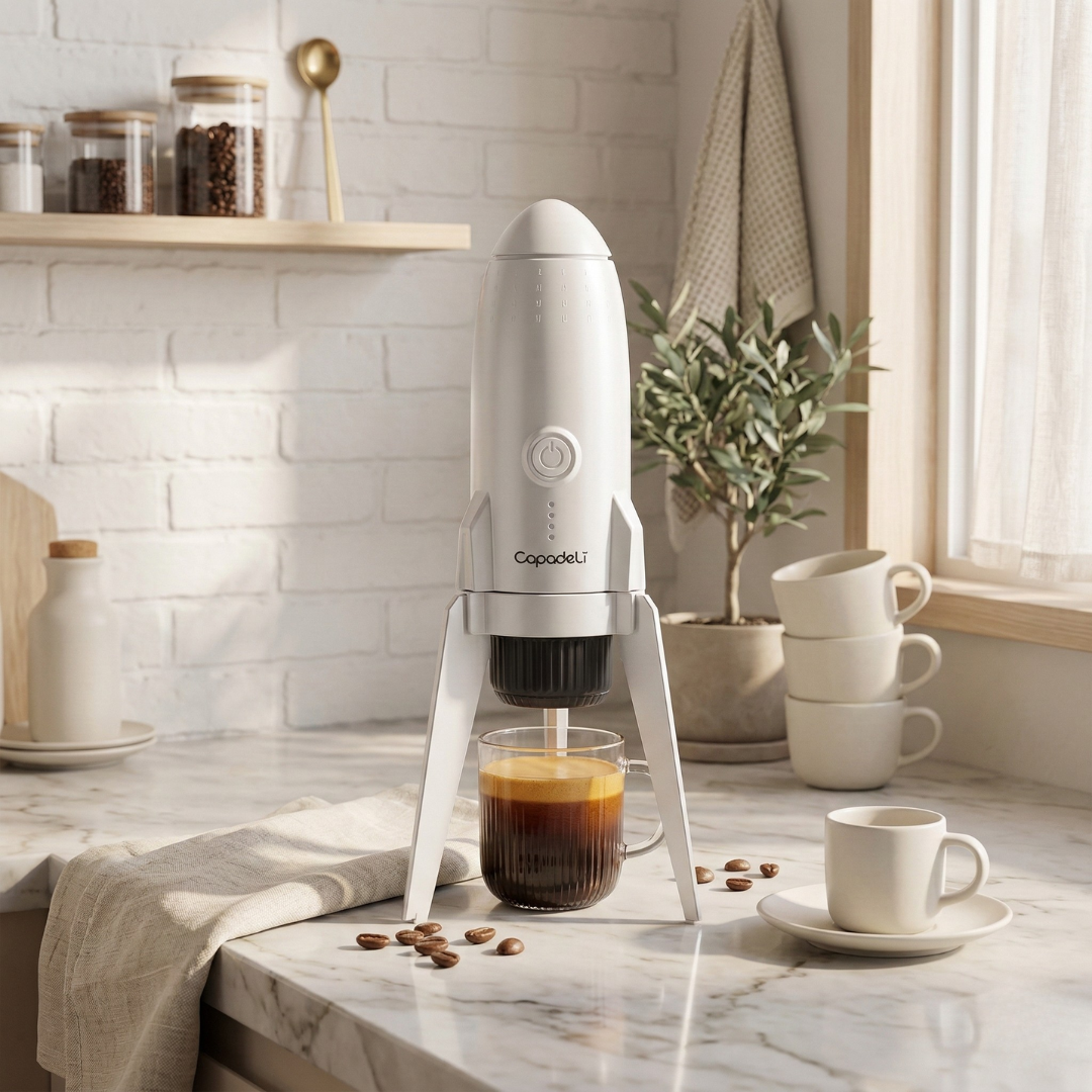 Portable Espresso Machine with Self-Heating