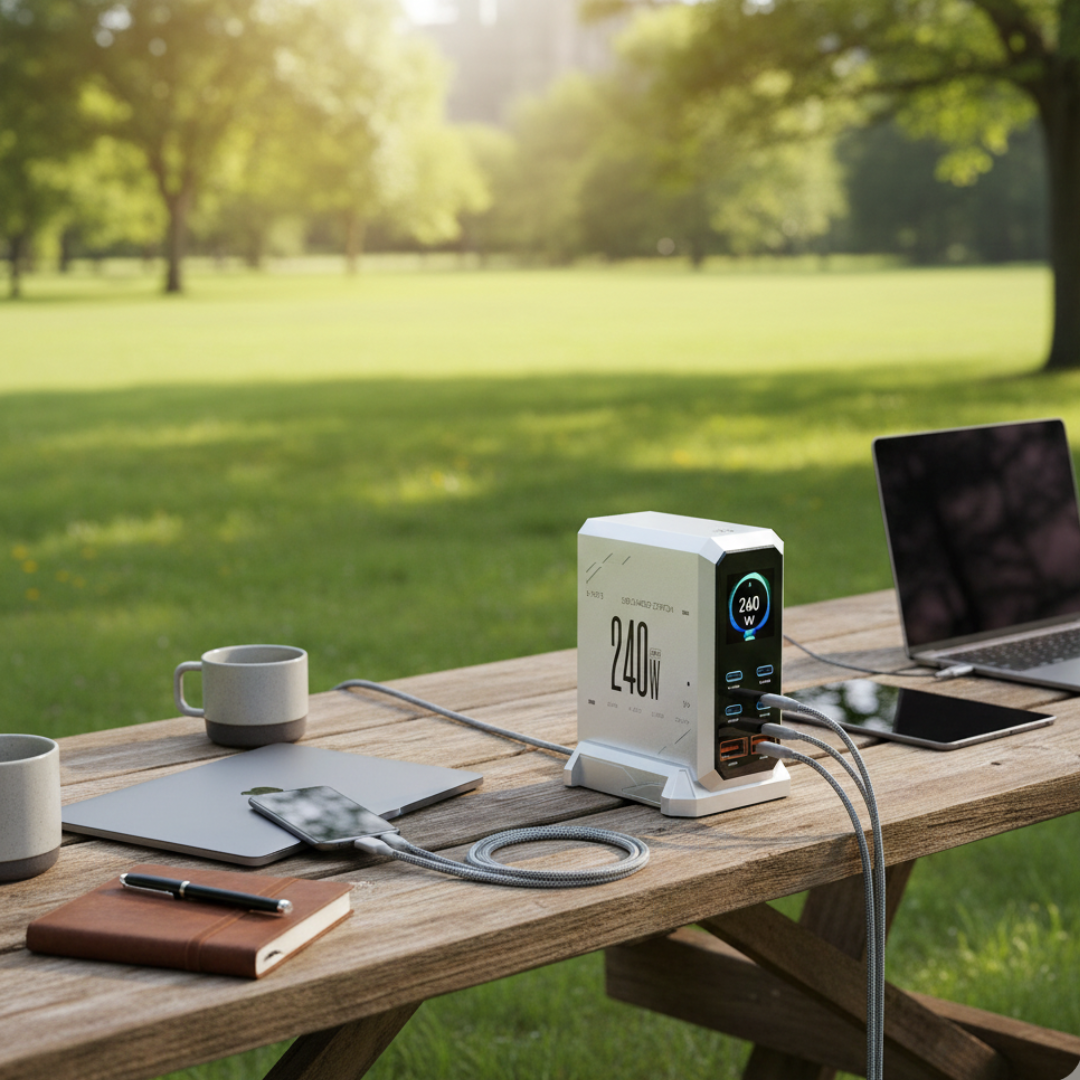 GaN Charger with Ambient Light