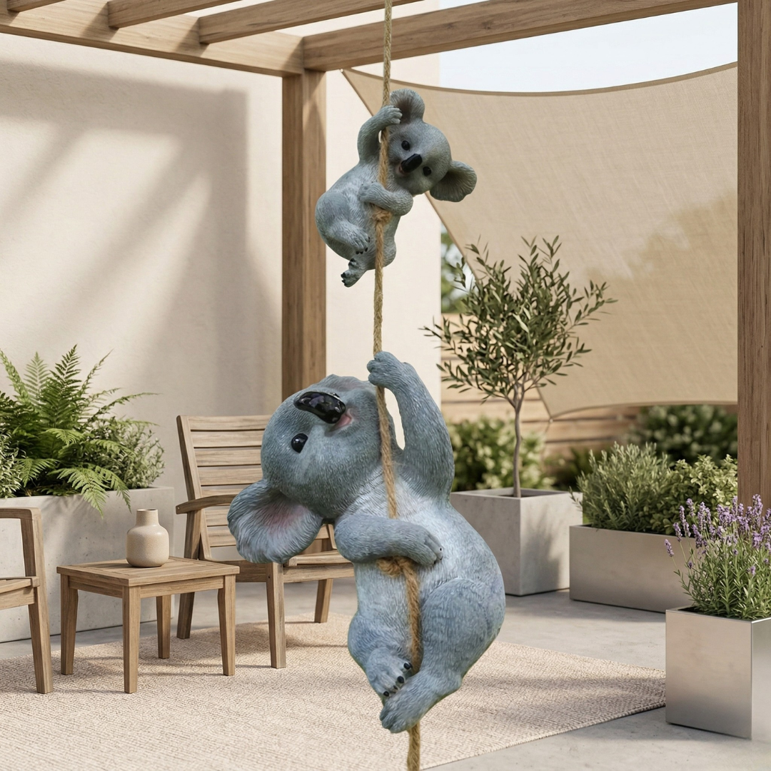 Koala Garden Swing Figurine