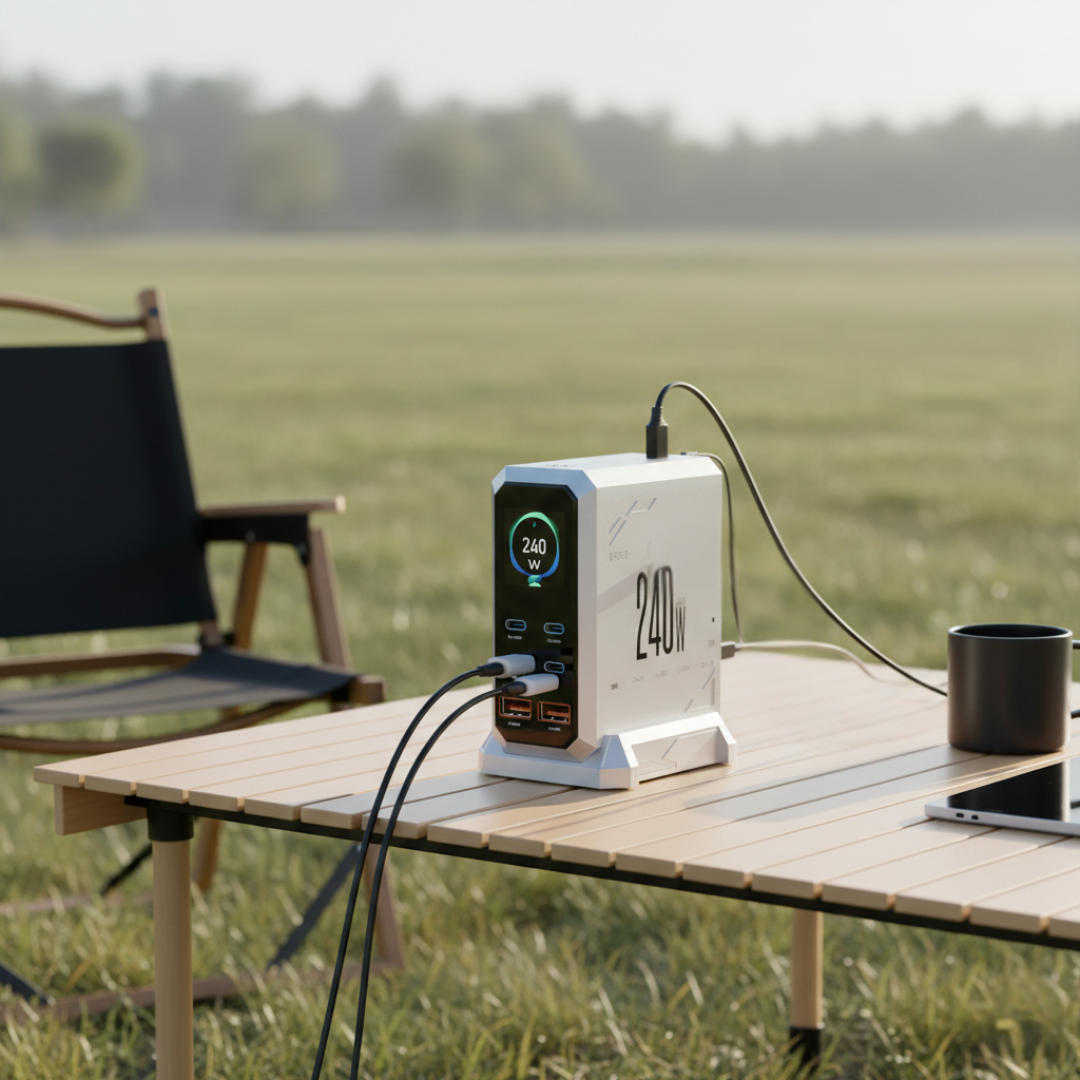 GaN Charger with Ambient Light