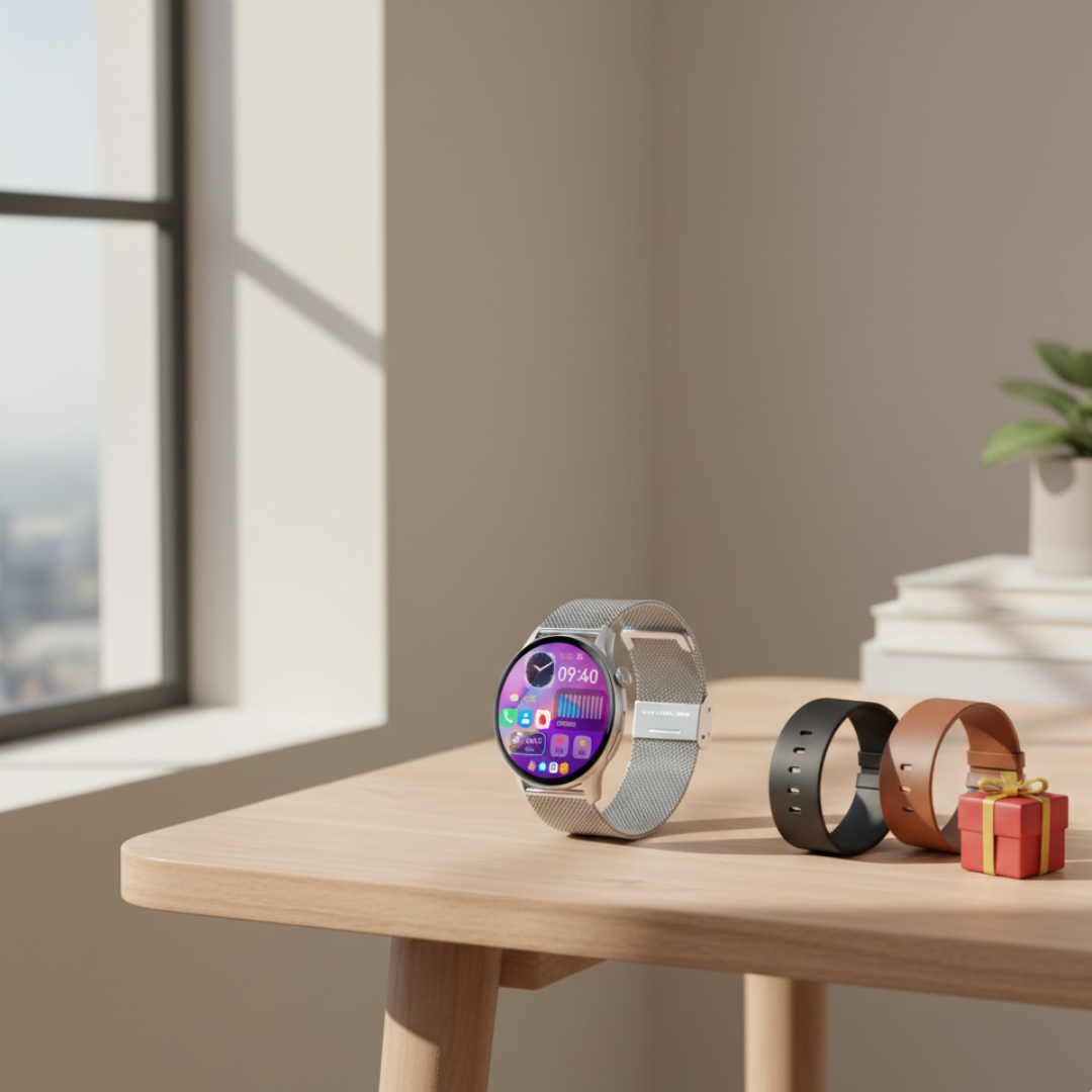 Women’s AMOLED Smartwatch – Stylish Waterproof Smart Watch with Bluetooth Calling