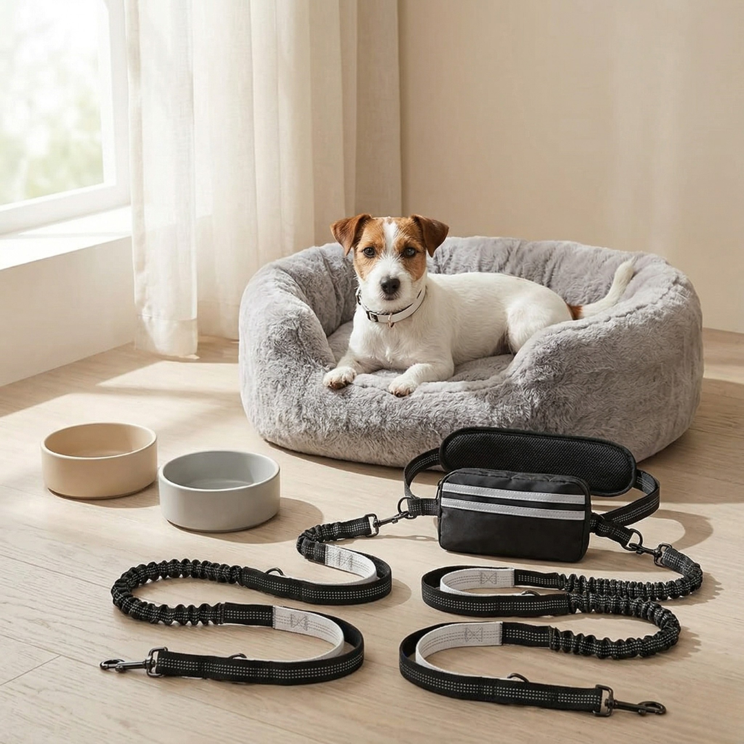 Hands-Free Dog Leash with Pouch