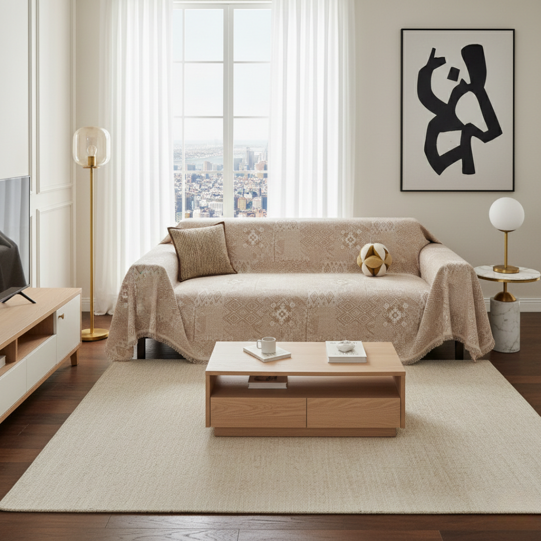 Minimalist Fabric Sofa Cover