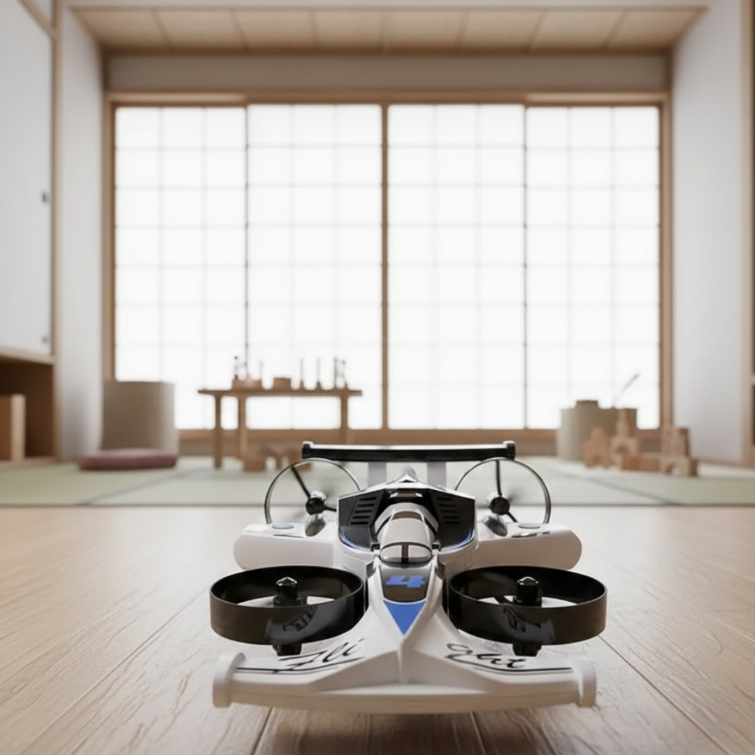 2-in-1 RC Stunt Car & Drone – 360° Rotating Remote Control Vehicle