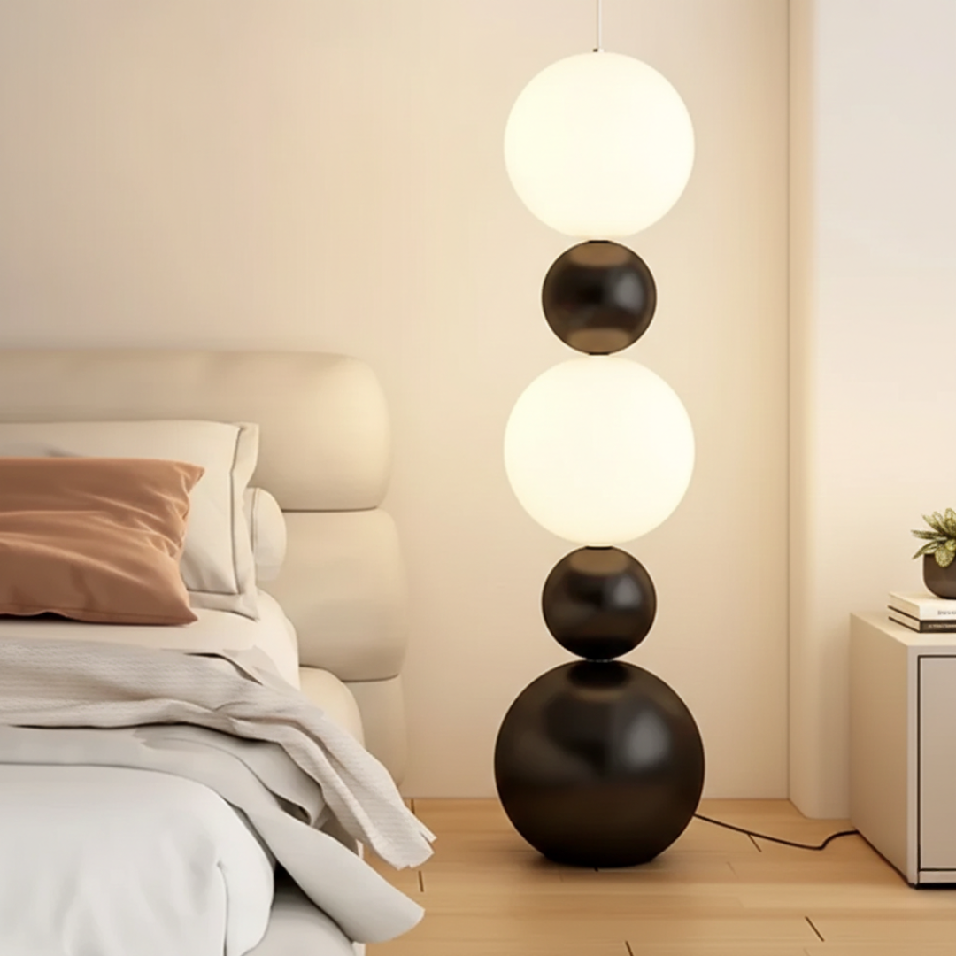 Glass Globe Floor Lamp
