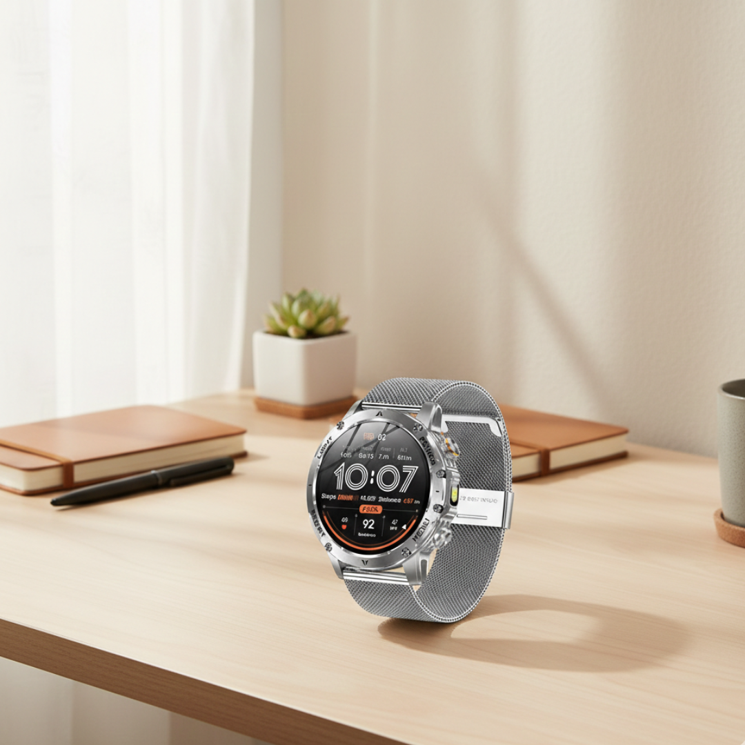 Rugged Outdoor Smartwatch – Waterproof Tactical Watch with Long Battery Life