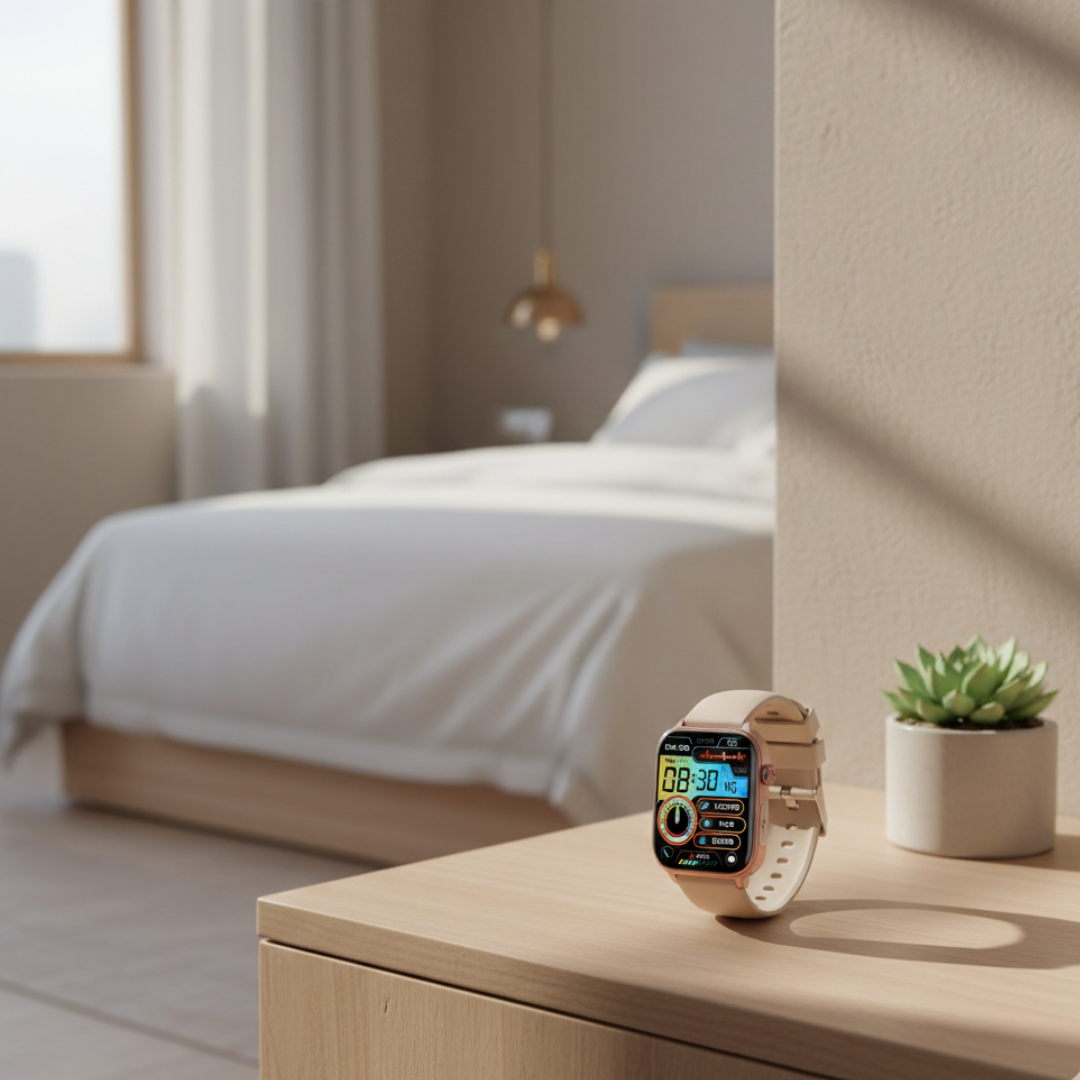 Smartwatch with AMOLED Display and Bluetooth Calling – Waterproof Everyday Smart Watch