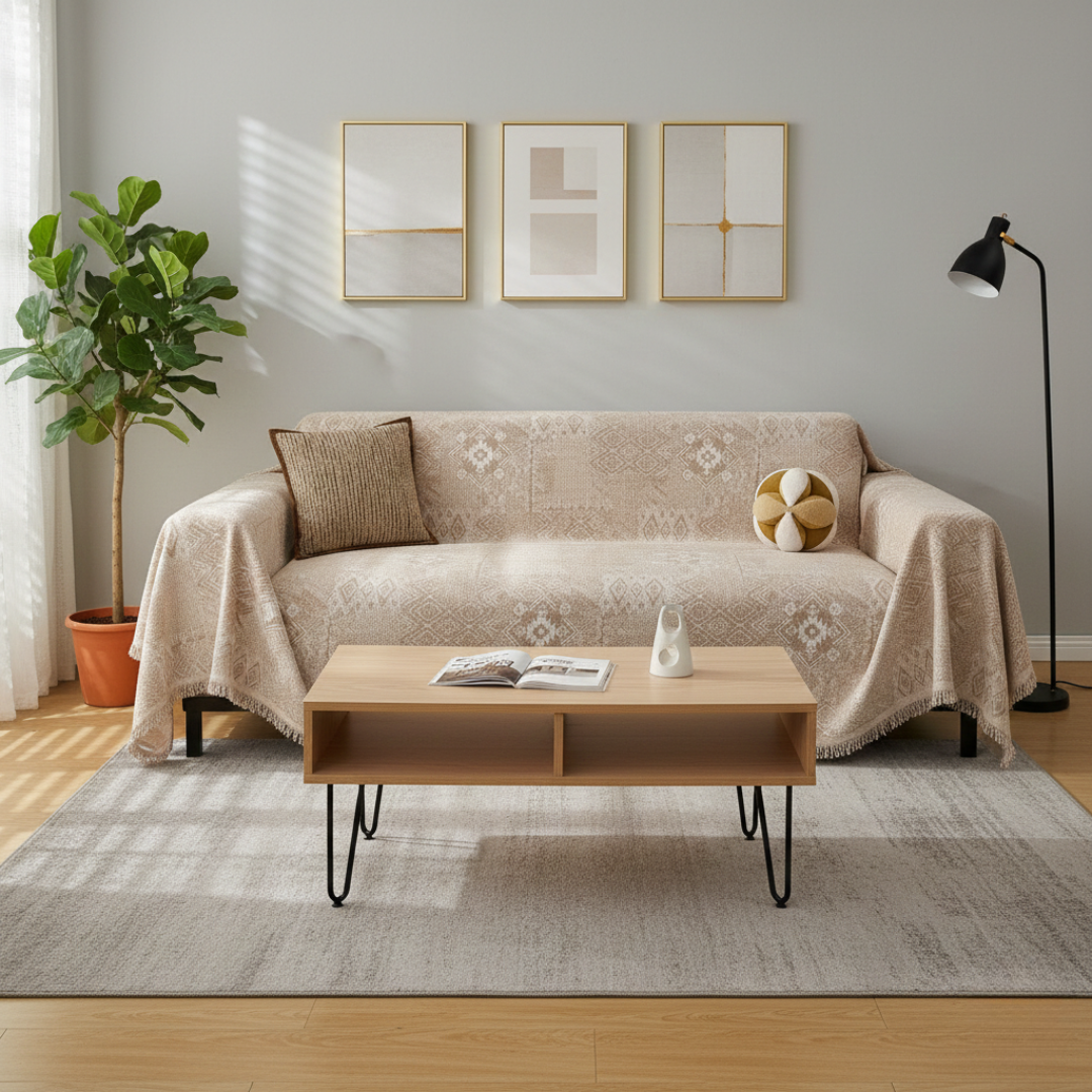 Minimalist Fabric Sofa Cover