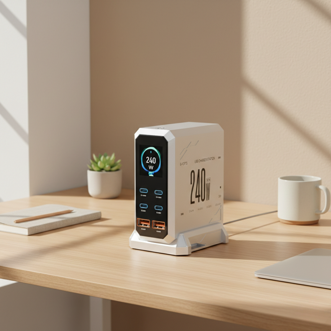 GaN Charger with Ambient Light