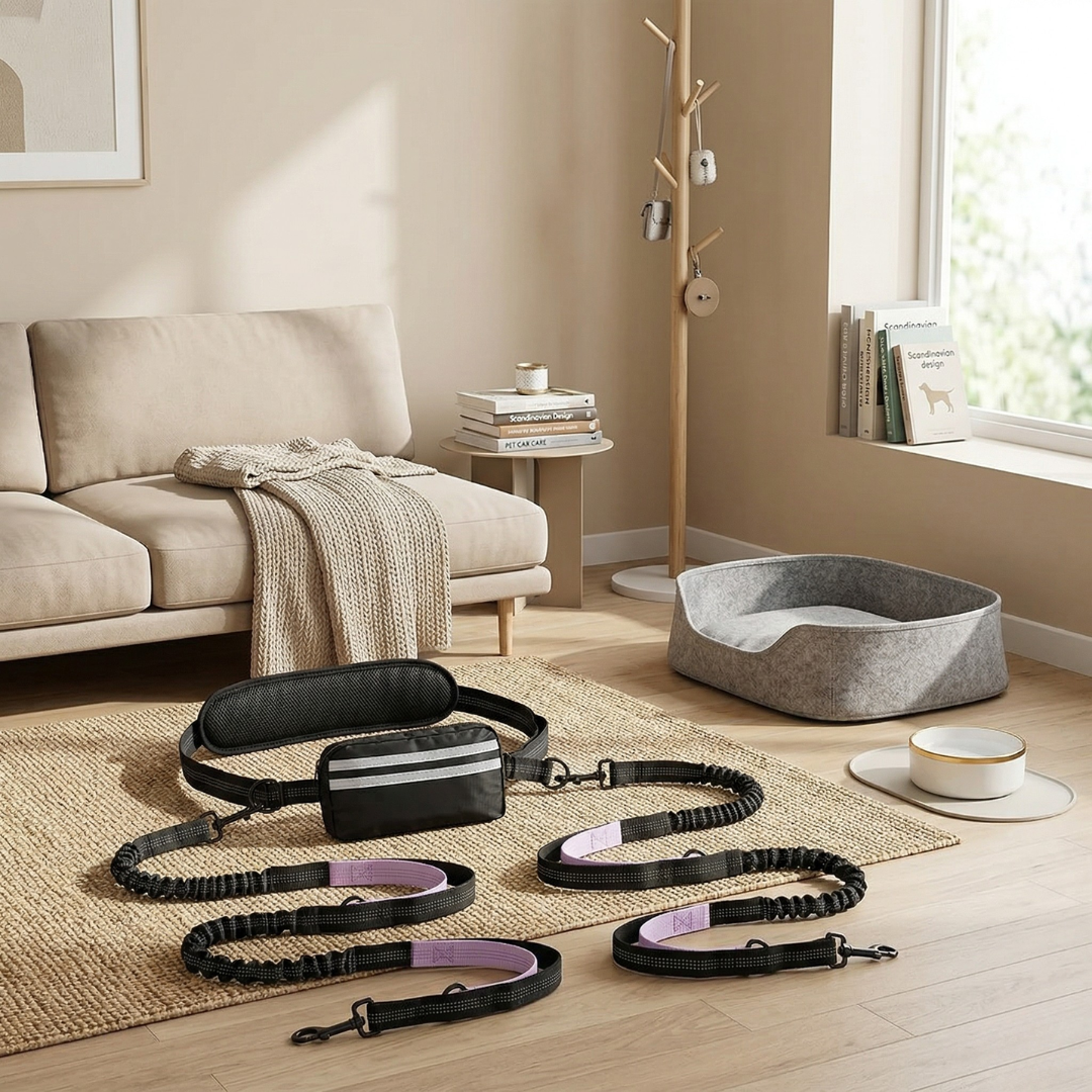 Hands-Free Dog Leash with Pouch