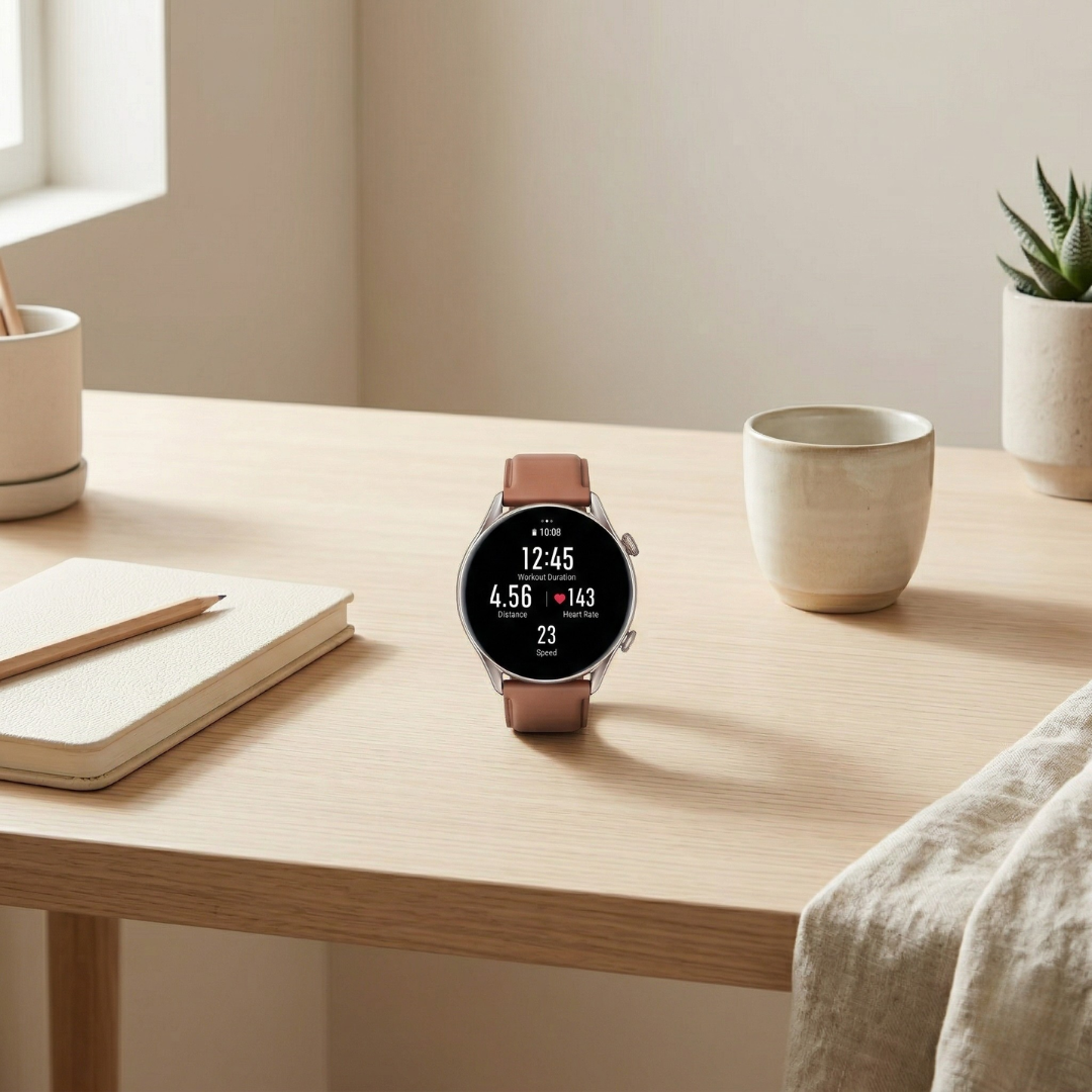 Fitness Smartwatch with AMOLED Display – Activity Tracker & Bluetooth Watch