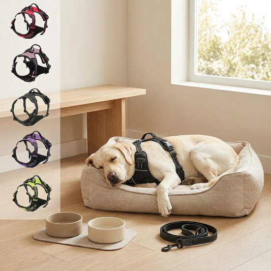 Dog Collar and Harness Set