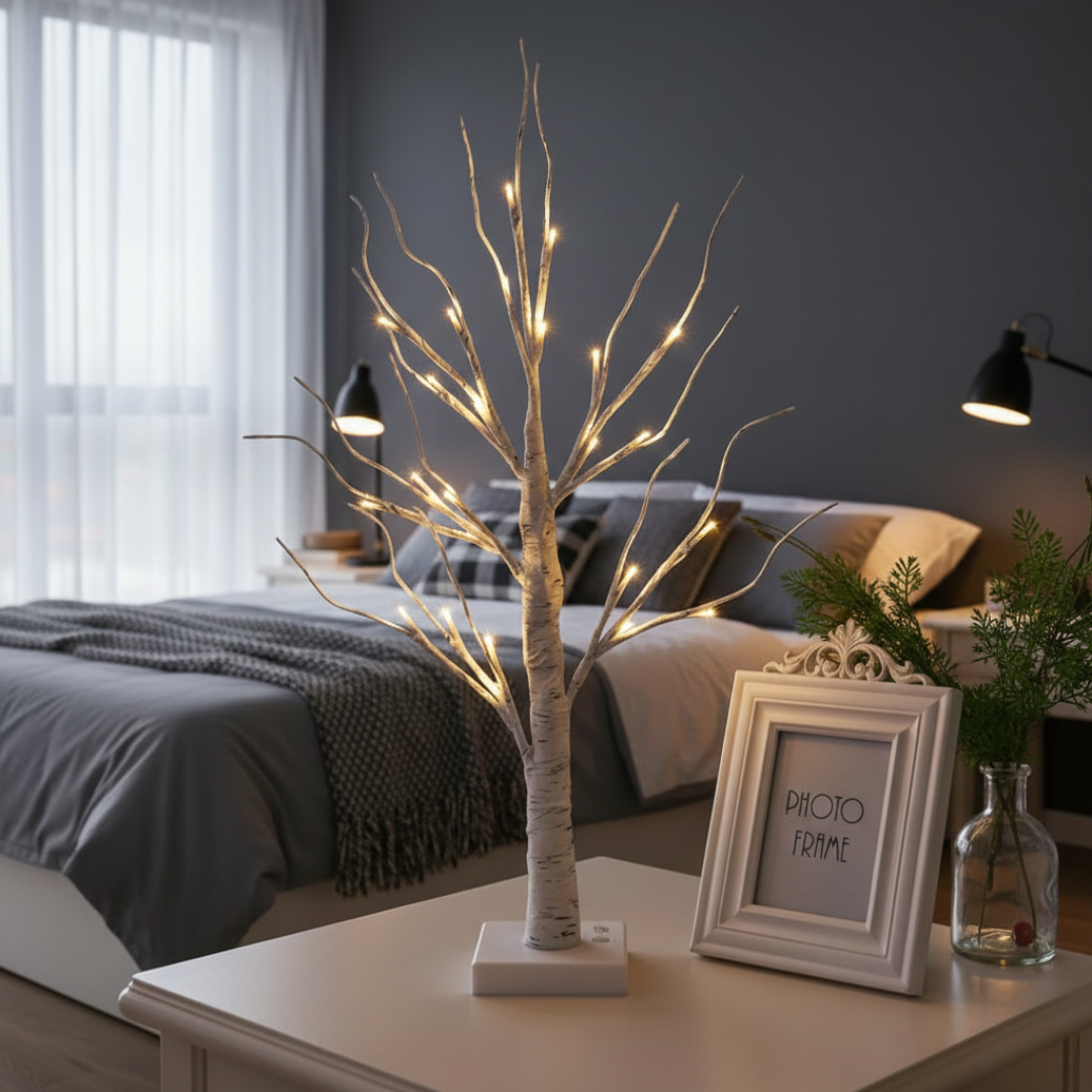 LED Birch Tree Light Decor