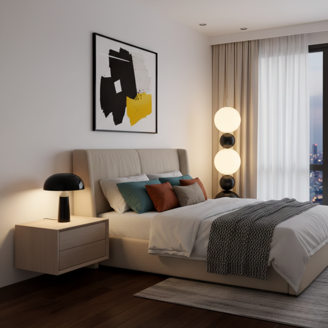 Glass Globe Floor Lamp