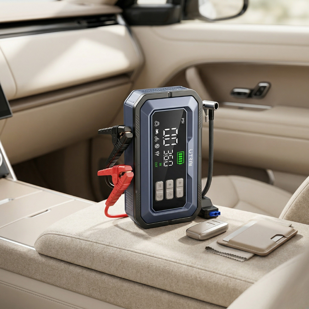 Jump Starter with Air Compressor