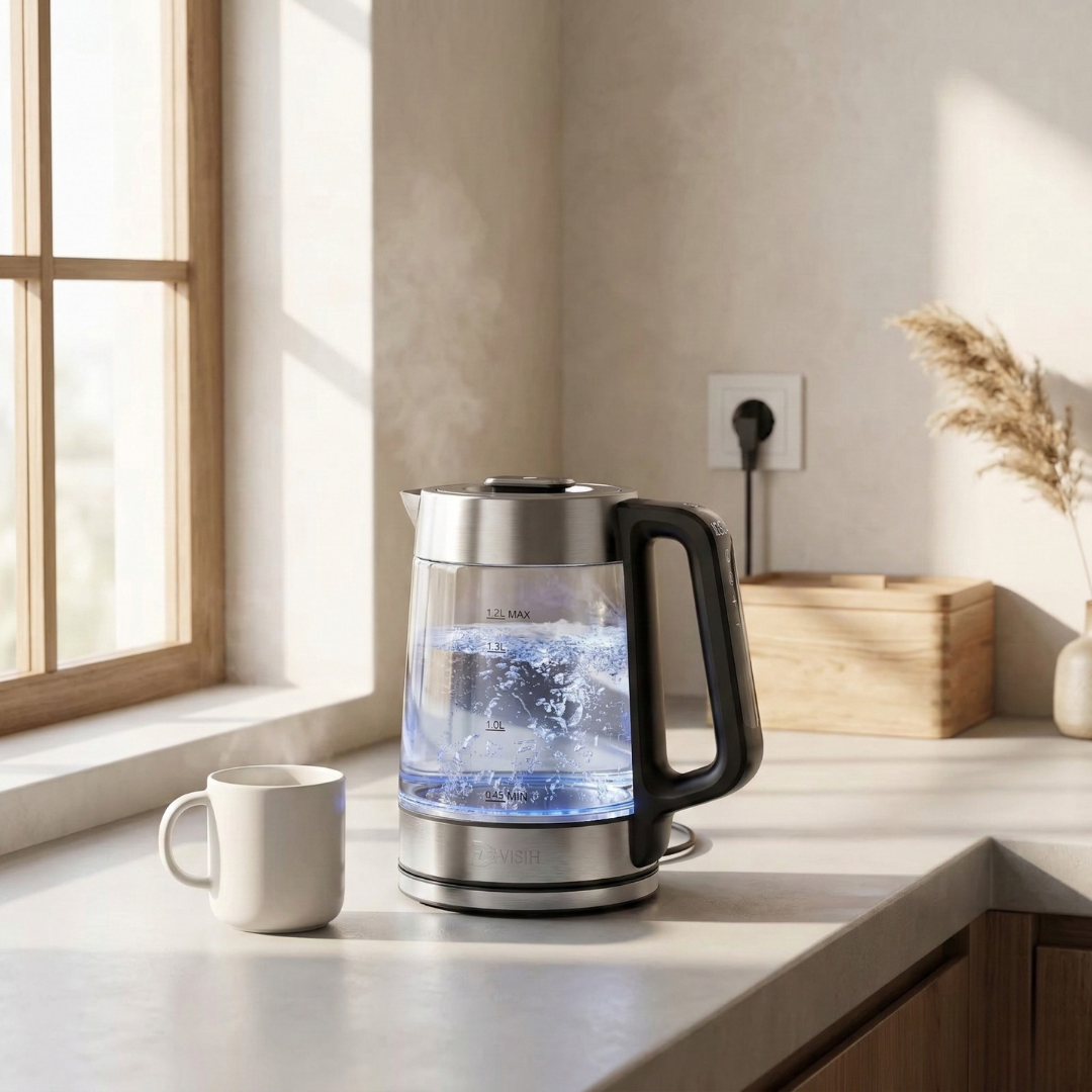 Smart Glass Electric Kettle with Display