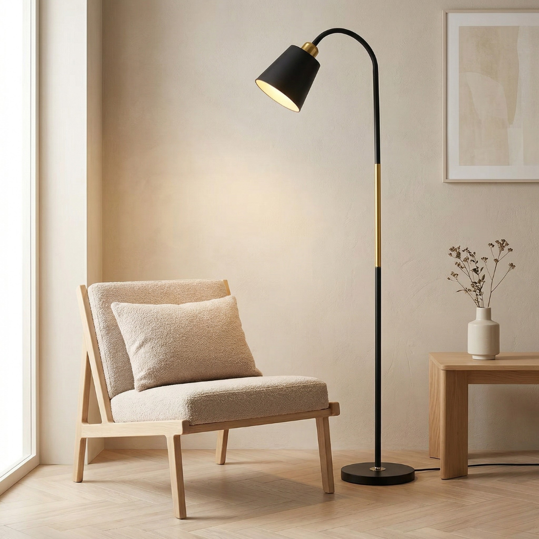 LED Floor Lamp with Adjustable Head