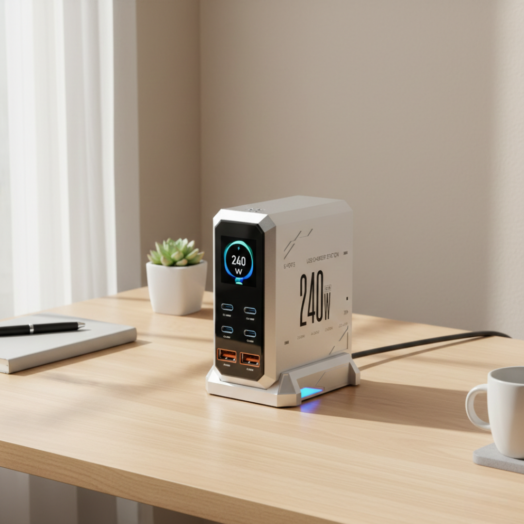 GaN Charger with Ambient Light