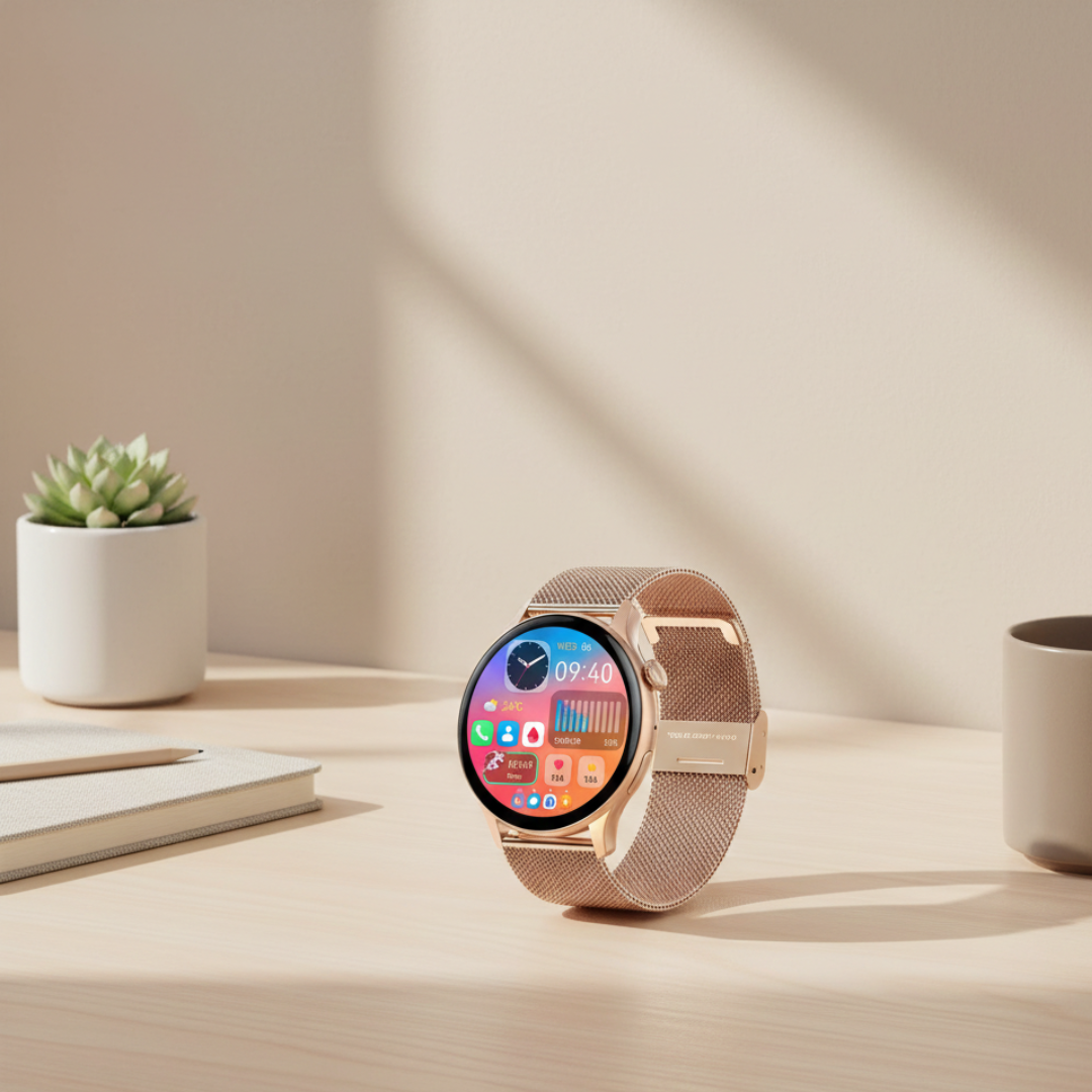 Women’s AMOLED Smartwatch – Stylish Waterproof Smart Watch with Bluetooth Calling