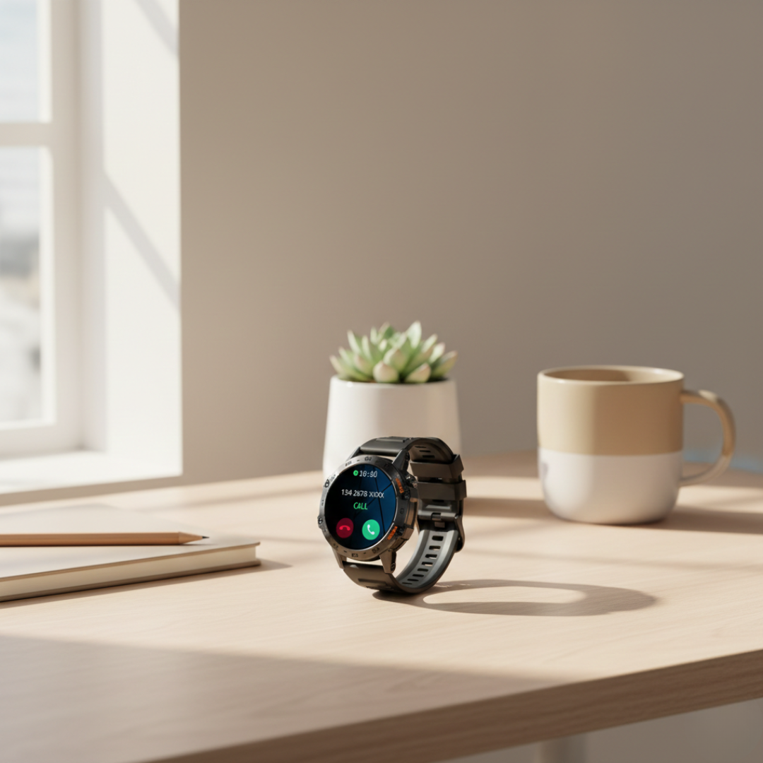 Waterproof Smartwatch with Bluetooth Calling – Durable Everyday Smart Watch