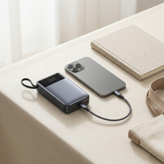 Power Bank with Built-in Cable