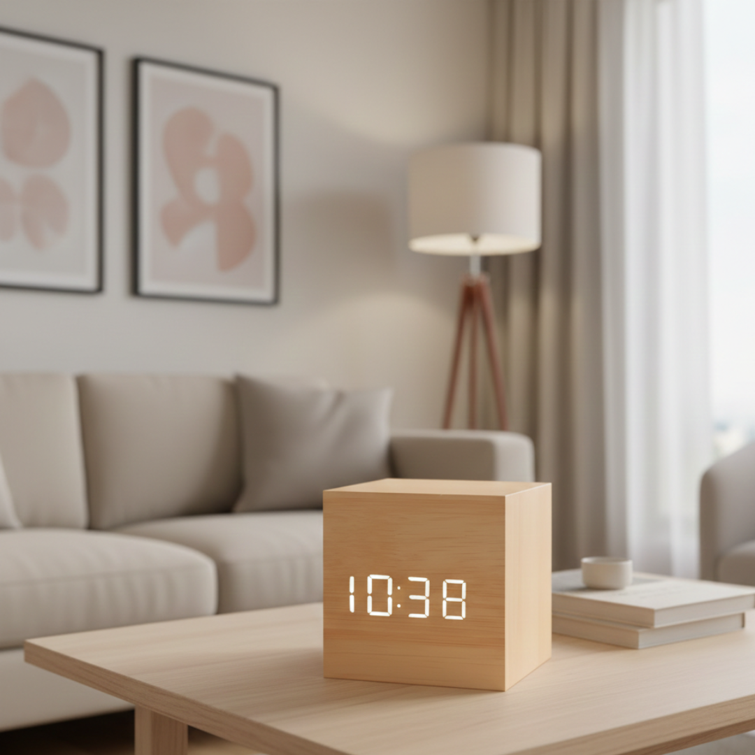 Cube LED Alarm Clock
