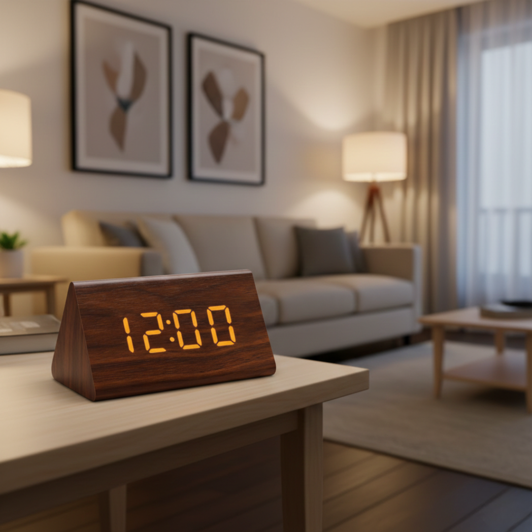 Digital Alarm Clock with LED Display