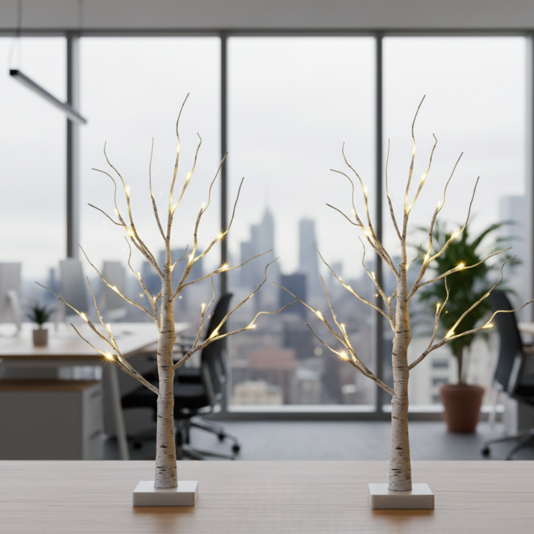 LED Birch Tree Light Decor