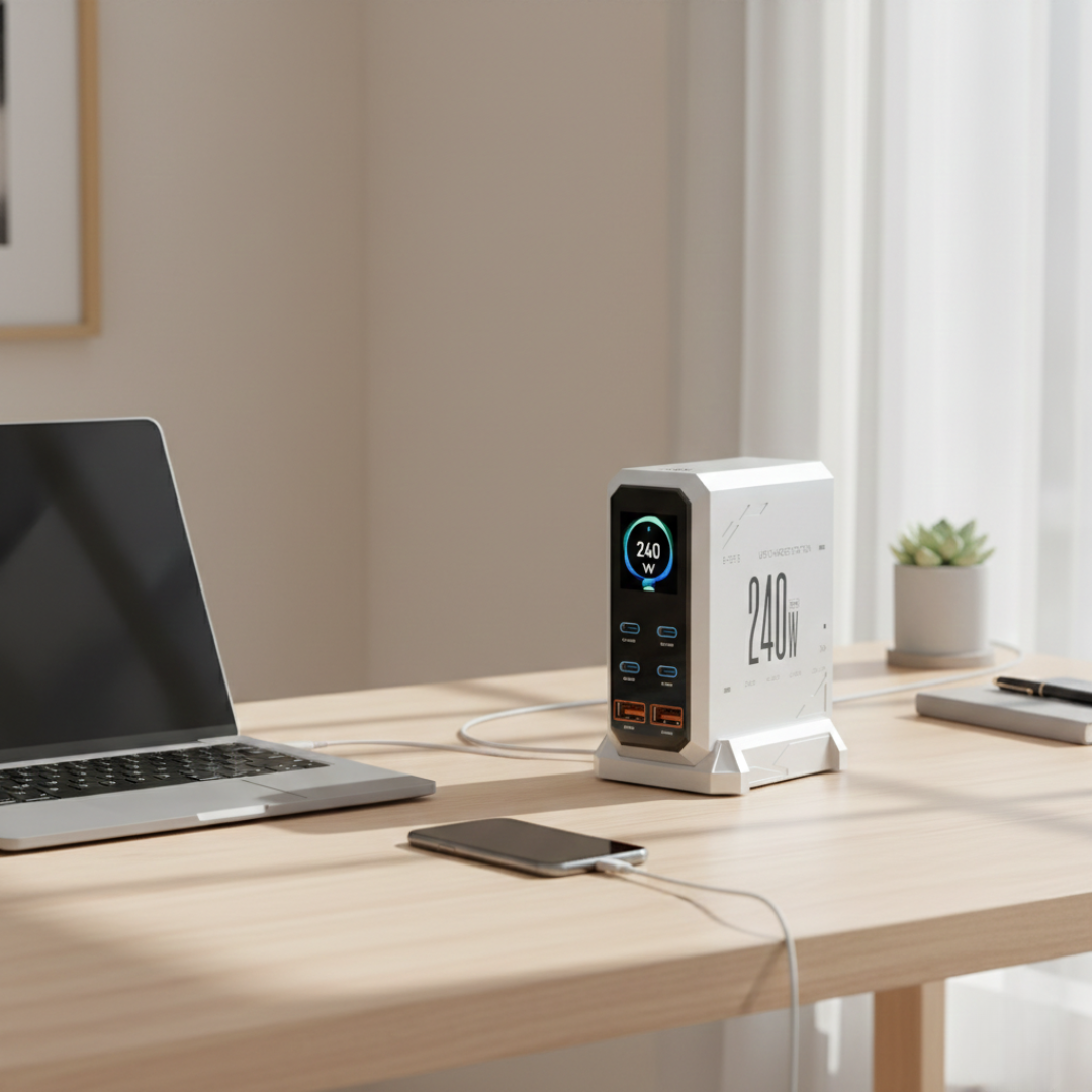 GaN Charger with Ambient Light