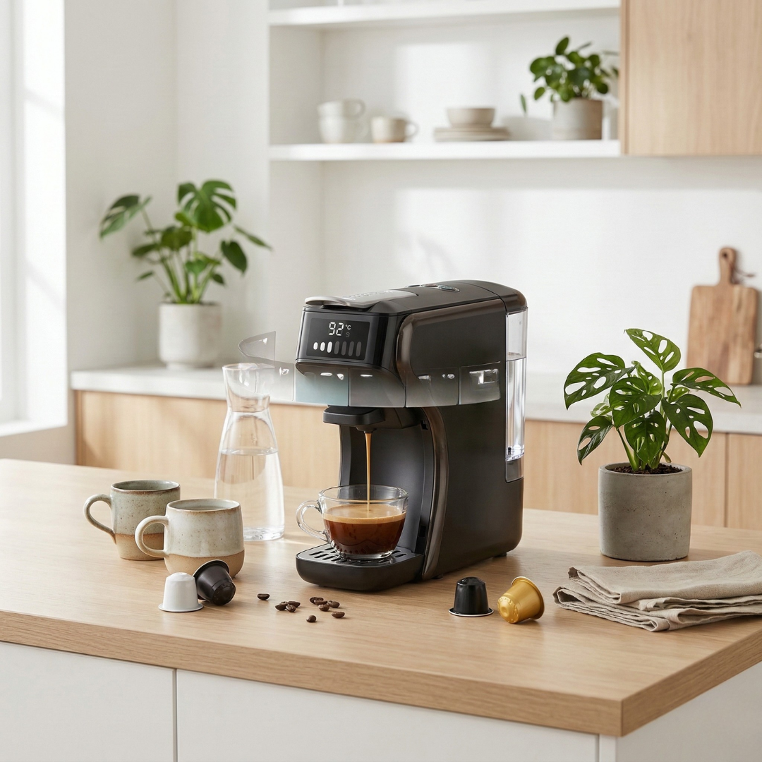 Multi-Function Coffee Machine with Hot & Cold Brew