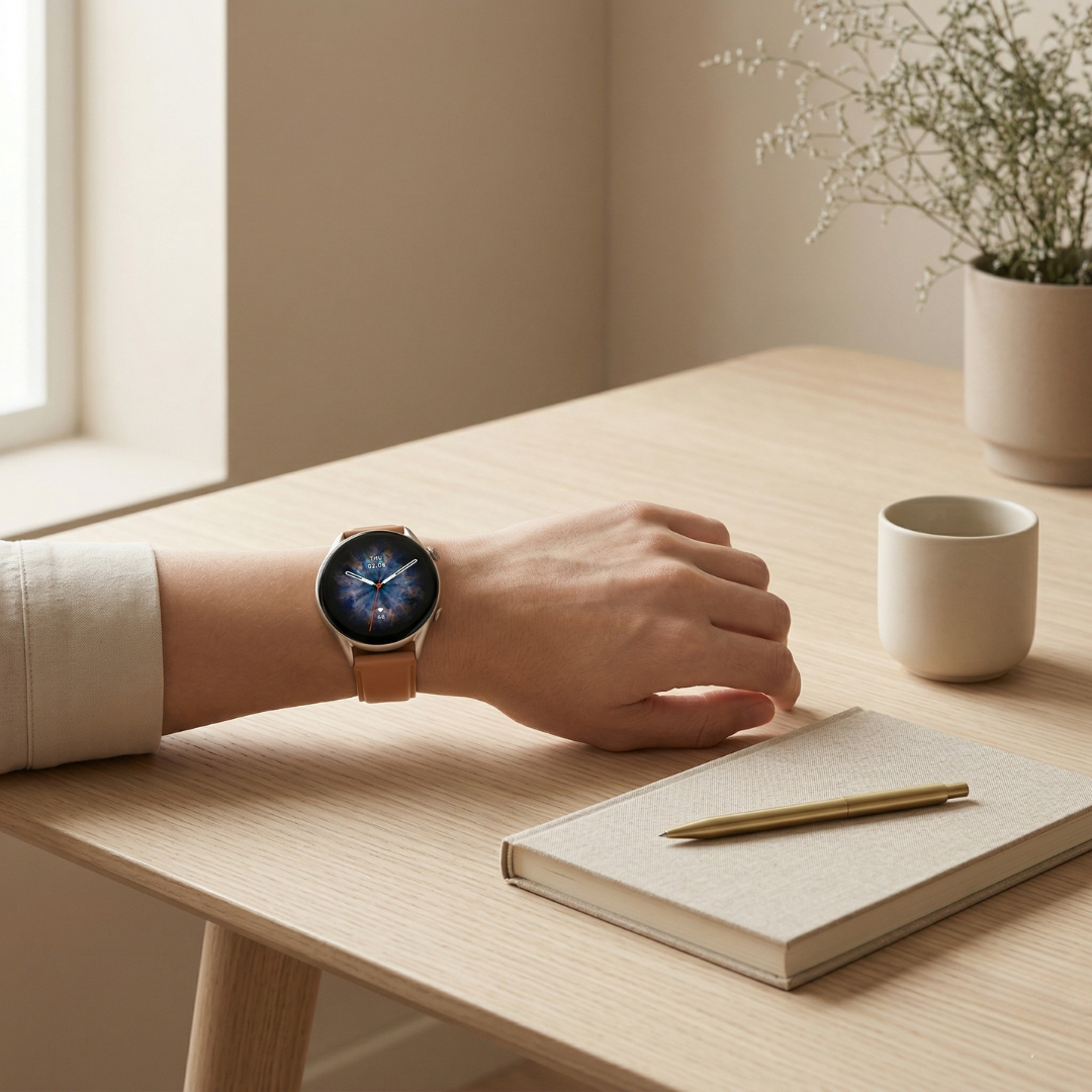 Fitness Smartwatch with AMOLED Display – Activity Tracker & Bluetooth Watch