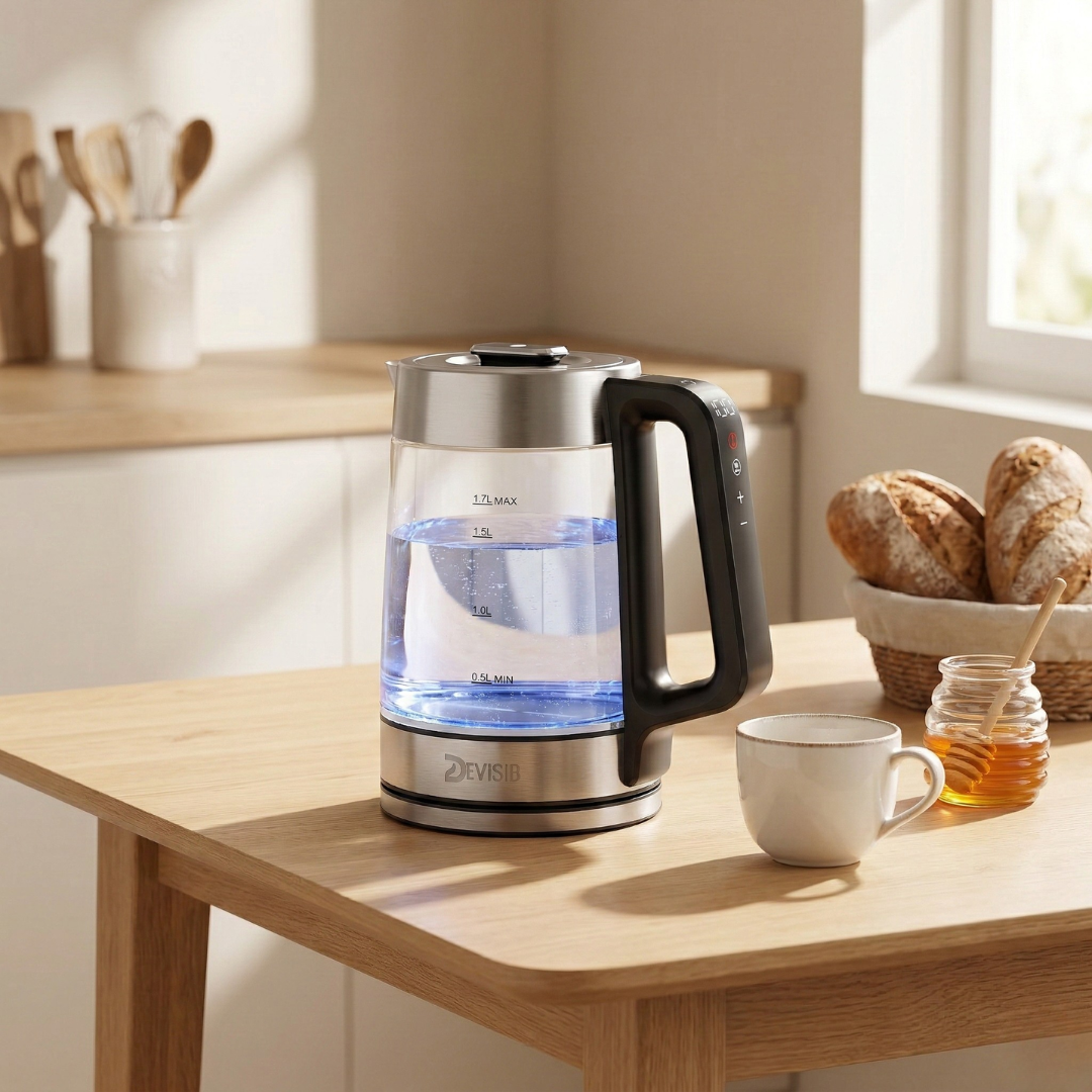 Smart Glass Electric Kettle with Display