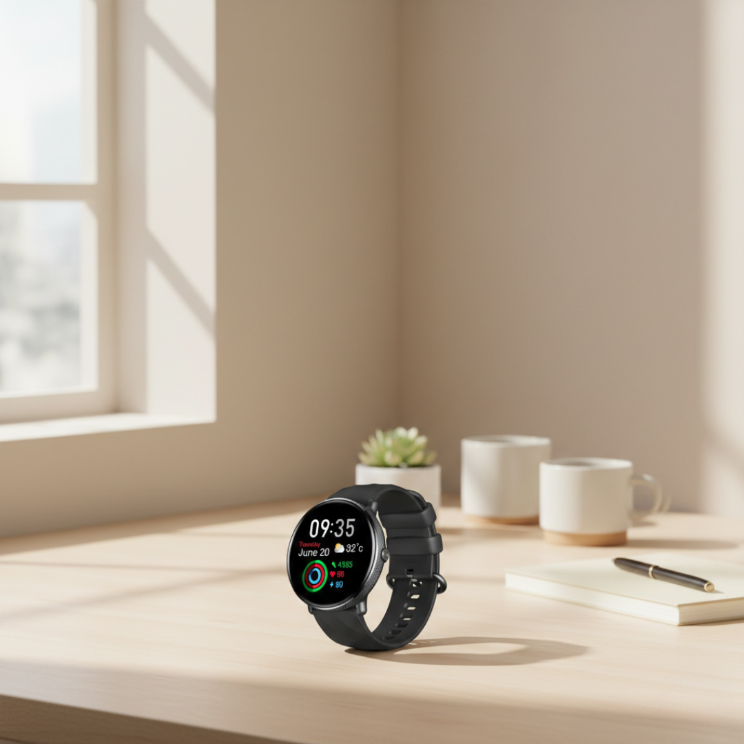 AMOLED Smartwatch with Bluetooth Calling – Stainless Steel Waterproof Smart Watch