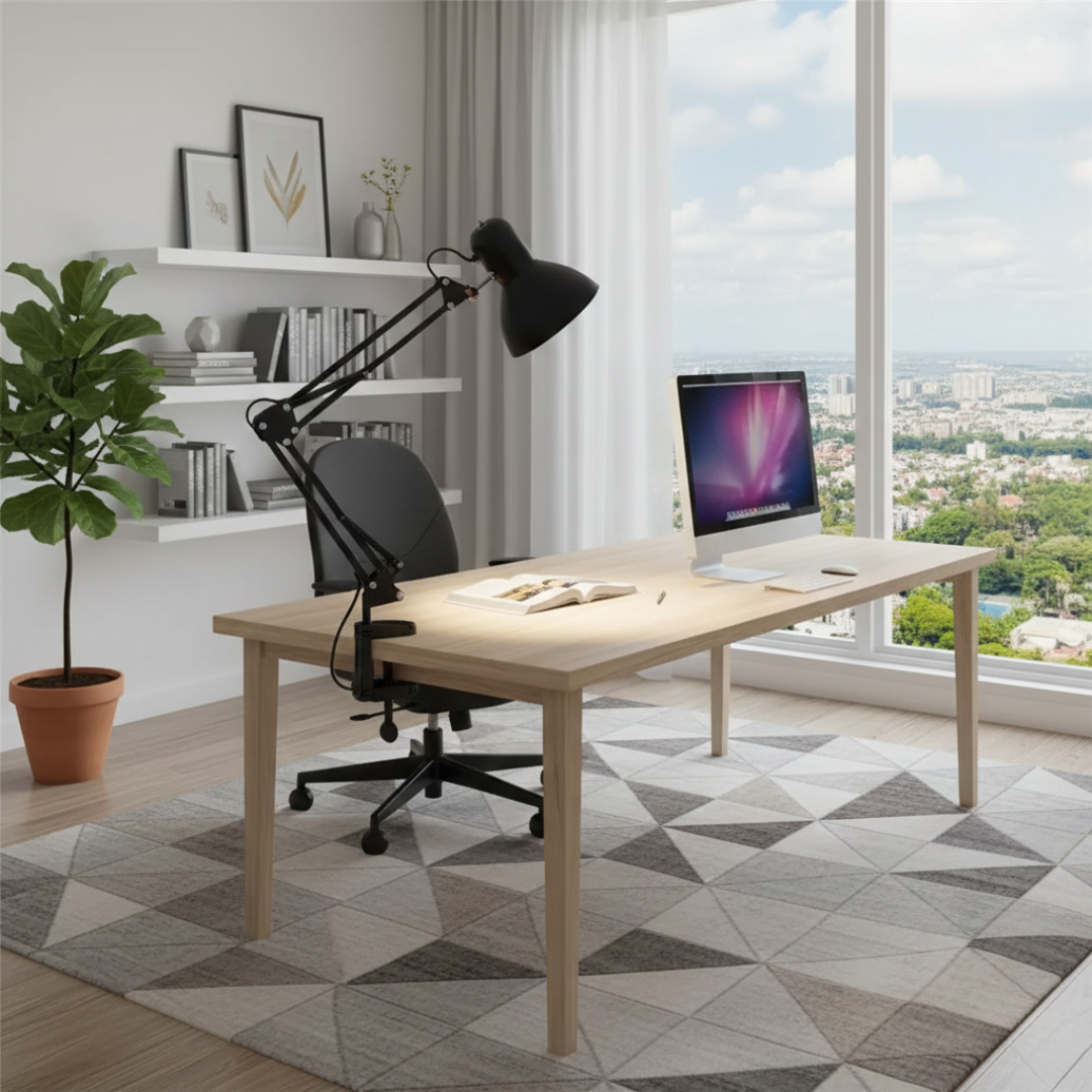 Adjustable Desk Lamp with Swing Arm – Modern Table Lamp for Office, Study & Bedroom