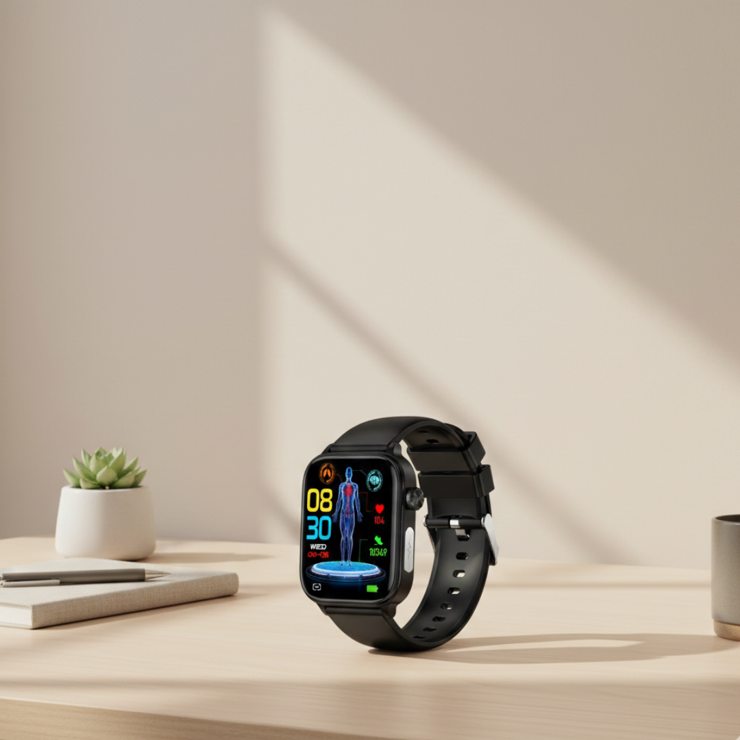 Smartwatch with AMOLED Display and Bluetooth Calling – Waterproof Everyday Smart Watch