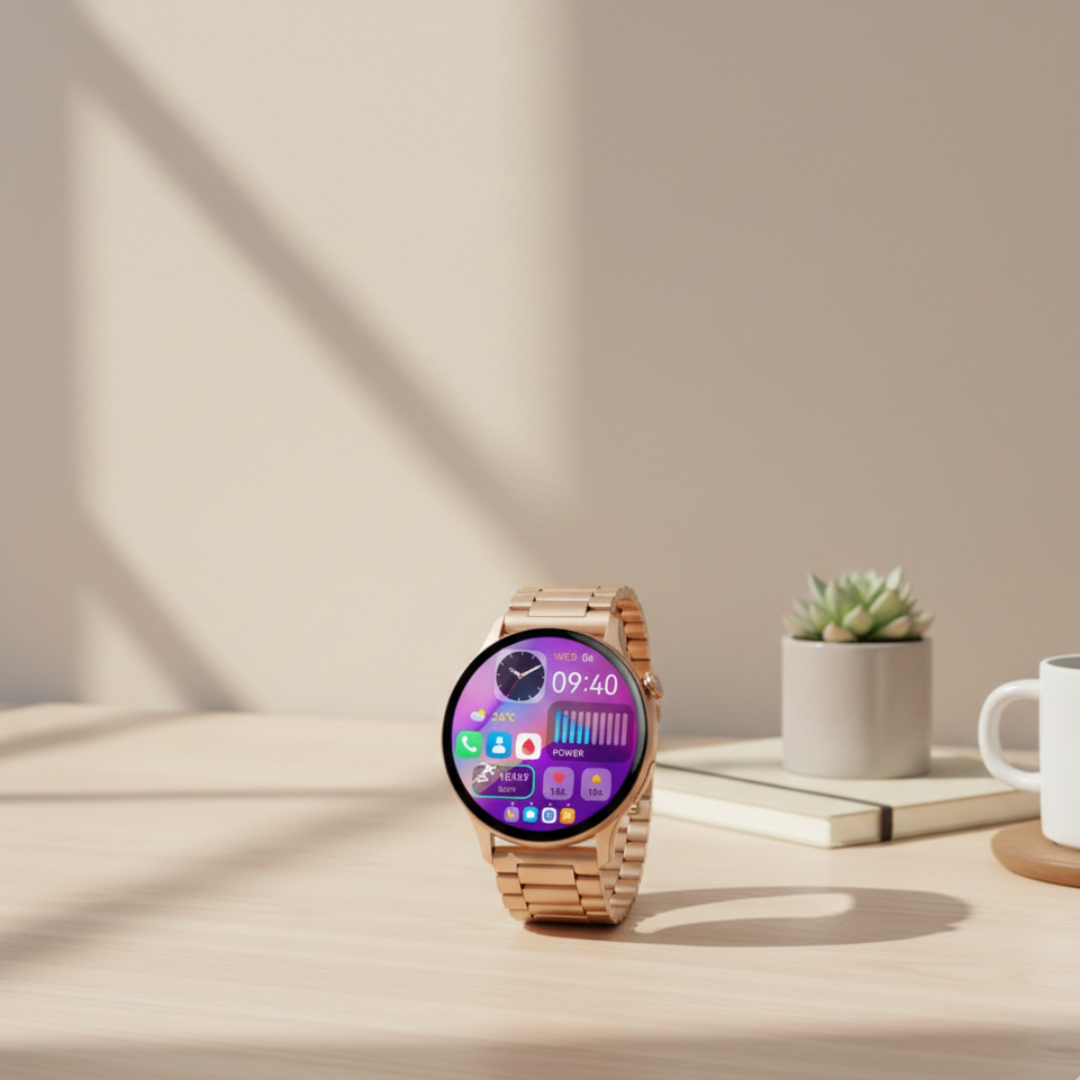 Women’s AMOLED Smartwatch – Stylish Waterproof Smart Watch with Bluetooth Calling