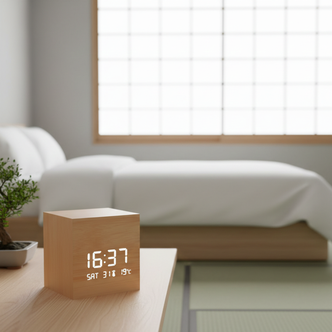 Cube LED Alarm Clock