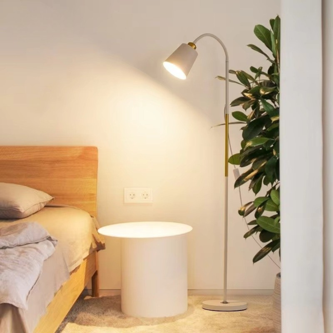 LED Floor Lamp with Adjustable Head