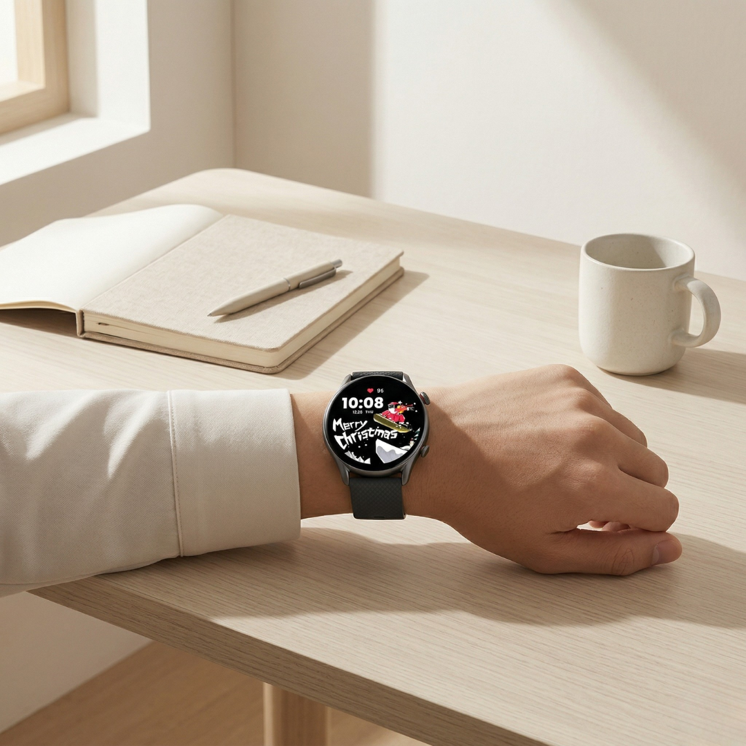 Fitness Smartwatch with AMOLED Display – Activity Tracker & Bluetooth Watch